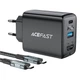 Сетевое зарядное устройство ACEFAST A17 PD60W + QC 3.0 (1Type-C / 1USB/ HDMI 4K) + Type-C - Type-C, Black - изображение 2