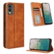 Чехол книжка Epik iFace Retro Leather для Nokia C32 кожа PU brown - изображение 4