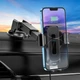Автомобильный держатель HOCO HW3 15W 2A с функцией беспроводной зарядки, Black - изображение 6