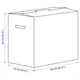Ящик ІКЕА DUNDERGUBBE 64x34x40 см/80 л коричневий (40534562) - зображення 5
