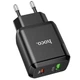 Сетевое зарядное устройство Hoco N5 USB QC3.0 3A, Type-C PD 20W, Black - изображение 2