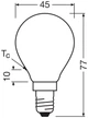 Светодиодная лампа OSRAM P75 7W 1055Lm 4000K E14 (4099854547577) - изображение 4