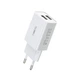 Сетевое зарядное устройство WK WP-U56a 2USB 2A с кабелем Type-C, White - изображение 1