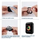 Чохол із захисним склом Protective Cover with Glass для Apple Watch 38mm black - зображення 4
