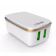 Мережевий зарядний пристрій LDNIO A2204 Micro 2 USB 2.4А White - зображення 1