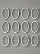 Кільце для душової штори ІКЕА HASSJÖN 12 шт. білий (00466008) - изображение 1
