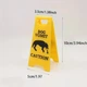 Мини-табличка Dog Vomit Caution, декоративный знак-прикол, 10 см, жёлтый - изображение 3