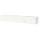 Телевізійна лавка з дверима ІКЕА BESTÅ 240x42x38 см Selsviken White High Gloss (s99603624) - изображение 1