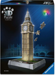 Puzzle 3D Ravensburger Iconics Big Ben 216 elementów 12008025 (4005555080251) - obraz 1
