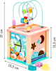 Drewniana kostka edukacyjna EcoToys sorter mula (5903769970100) - obraz 7