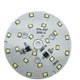 Светодиодный LED-модуль 12Вт, 74мм AC220В плата для ремонта ламп 12Вт, теплый белый - изображение 1