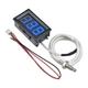 Термометр XH-B310 с LED дисплеем, -30~800°C, 12В, синий - изображение 1