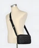 Крос-боді чоловіча сумка Coach Graham Crossbody In Signature Canvas, чорна з пильником - зображення 4