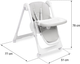 Krzesełko do karmienia Caretero Megalo Light Grey TERO-7711 (5908310398174) - obraz 13