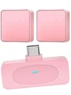Петличный беспроводной микрофон Lavalier H12 Pink Edition Петличка для Type-C Android iOs смартфонов iPhone шумоподавление ANC для интервью видеоблога пения прямых трансляций записи выступлений видеосъемки общения Конференций Влога блога YouTube Pink - изображение 3