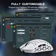 Игровая Мышка ATTACK SHARK R5 ULTRA White КАРБОНОВЫЙ Корпус Беспроводная Трехрежимная 2.4G/Bluetooth/Кабель, 8000Hz, PAW3950MAX, 42000 DPI, 39 грамм Ультралегкая - изображение 7