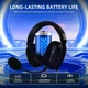 ATTACK Shark L80 PRO Wireless – Игровые беспроводные наушники с Bluetooth 5.3, 2.4G, 7.1 Surround Sound, 40мм динамики, до 35 часов работы, съемный микрофон, RGB подсветка Black - изображение 4