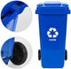 Контейнер для макулатури ModernHome by Multistore MO-120G-8-K 120 л Синій (5905817010172) - зображення 6