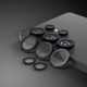 Szkło hartowane Etteri Camera Lens Protector do Samsung Galaxy S25 Ultra Black (5907504568454) - obraz 4