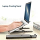 Регулируемая подставка для ноутбука Laptop Stand, пластик, 6 уровней высоты, черная, 10–17.3" - изображение 2