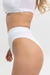 Хлопковый комплект нижнего белья Basic Fit топ-бра и трусики-слипы Белый XS - изображение 8