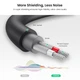 Кабель 3,5 AUX to 2 RCA Ugreen AV109 Y-образный адаптер, позолоченный, для наушников, совместимый с iPhone, iPod, iPad, MP3, TV, DVD, DJ-контроллером, 20см Black (10547) - изображение 7