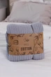 Плед 120х200 см COTTON серый (039529) 4823093470613 - изображение 4