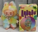 Мягкая игрушка Брелок ЛаБуБу радужный 5 сезон с бусами Labubu 15 см - изображение 1