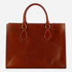 Torba shopper damska skórzana The Bridge 04101501-14 Brązowa - obraz 2