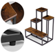 Підставка для квітів у горщиках ModernHome by Multistore ME-ATS19 4 полиці у стилі Лофт (5905817007745) - зображення 5