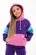 Детский спортивный утепленный костюм Kindamor Warm Beauty Purple для девочки, флис 122 см фиолетовый с розовым - изображение 8