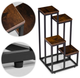 Підставка для квітів у горщиках ModernHome by Multistore ME-ATS18 4 полиці у стилі Лофт (5905817007738) - зображення 6