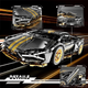 Конструктор сіро-золотий Lamborghini 1:14 – рульовий механізм, диференціал - зображення 5