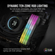 Pamięć RAM Corsair VENGEANCE RGB DDR5 32768MB PC5-51200 (Kit of 2x16384) Grey (CMH32GX5M2B6400Z36) - obraz 7