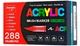 Набор маркеров GuangNa Acrylic Brush Marker GN.8101 | Акриловые художественные маркеры 288 шт с кисточковым наконечником (ab288) - изображение 1