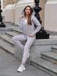 Спортивний костюм жіночий на флісі костюм зимовий на блискавці ZIP FUR сірий M - зображення 6
