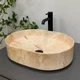 Умивальник (раковина) VBI VERONA 50 TRAVERTINE GLOSSY накладний - изображение 3