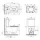 Унитаз компакт Mixxus Premium Ellipse-0402-R 660x390 овальный, с сиденьем, белый (MP6468) - изображение 5