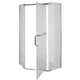 Душова кабіна з низьким піддоном Mixxus LINES SCT01-90x90x198-TR CHROME прозоре скло 6мм (MI6913) - зображення 3