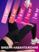 Набор фитнес резинок 5 шт для тренировок латексные резинки эспандеры для спорта йоги фитнеса тренировка ног ягодиц резиновые ленты для дома и зала с чехлом для хранения - изображение 6