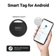 Смарт брелок Bluetooth GPS-трекер бренда RSH Smart Tag для телефонов Android, совместимый с приложением Google Find Hub Black - изображение 1