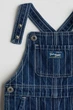 Комбінезон джинсовий у смужку H&M 86 см синій - изображение 2