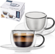 Zestaw filiżanek Orion Double z podwójną ścianką ze spodkiami 90 ml 2 szt (8592381192549) - obraz 7