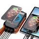 Повербанк з сонячною панеллю 20000mAh Choetech B657 Black PD20W+QC QC3.0 PD3.0 бездротова зарядка (43-00134) - зображення 6