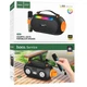 Акустика-караоке HOCO DS64 Cool portable BT speaker with one microphone, BT5.3, TWS, AUX, TF, USB, 30W, 3600mAh, 8h, black - зображення 6
