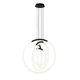 Люстра подвесная светодиодная, LED кольца Levistella 7812022 (300+400+500+600) BK черная с белым - изображение 2