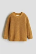 Дитячий в'язаний светр для хлопчика H&M 110-116 см Гірчичний (25101507C) - изображение 1
