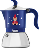 Kawiarka Bialetti Fiammetta Induction Joyful Christmas na 2 filiżanki 100 ml Niebieska (8006363094801) - obraz 1