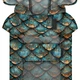 Дождевик-накидка с капюшоном для собак WAUDOG Clothes, рисунок "Чешуя", XXS, А 23-26 см, B 30-36 см, С 15-20 см - изображение 7