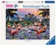 Puzzle Ravensburger Różowe flamingi 1000 elementów 12000574 (4005555005742) - obraz 1